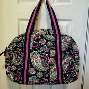 Vera Bradley Paisley Travel Bag - Pink and Green